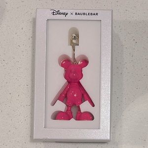 Baublebar X Mickey hot pink keychain